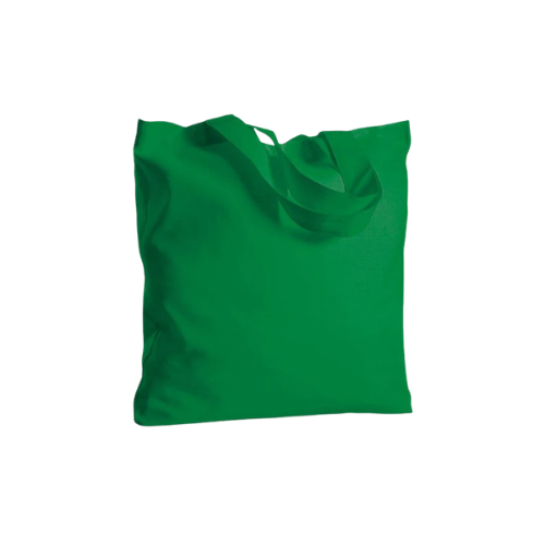 Borsa shopping in 100% cotone organico, manico lungo, rifiniture cucite - Grace