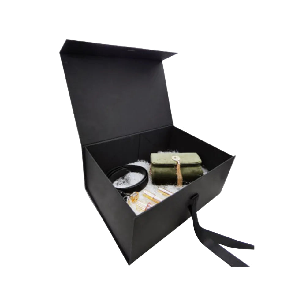Box Chiusura Magnetica - Nero - F.to 39 x 28 x 18 cm.