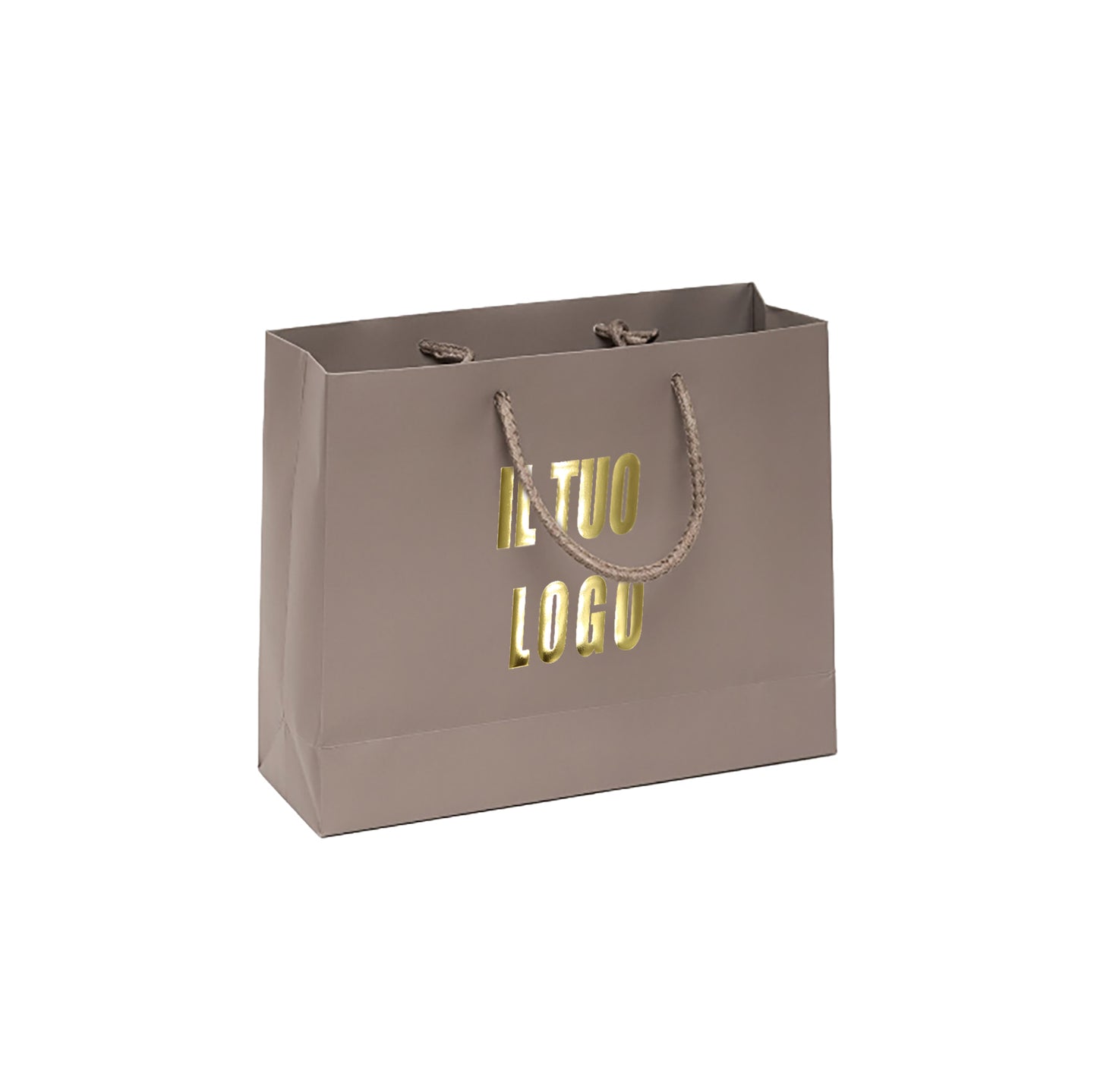 Lux Matt in carta plastificata con manico cordino