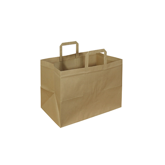 Take Away in carta kraft manico piattina