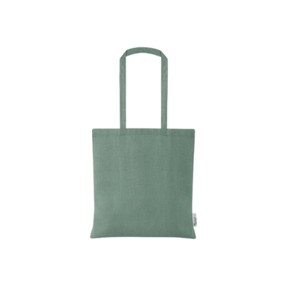 Borsa shopping in cotone riciclato, manico lungo e rifiniture cucite - Annie (Manca prezzo)