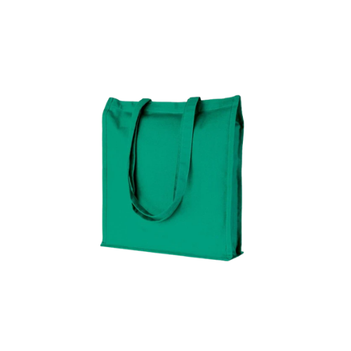 Borsa shopping in cotone con manici lunghi e rifiniture cucite - Menfi (Manca il prezzo)