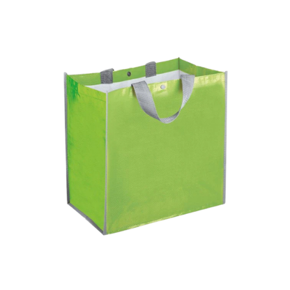 Borsa shopping in polipropilene riciclato, manici corti con soffietto - Ares