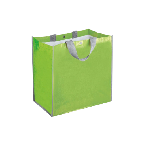Borsa shopping in polipropilene riciclato, manici corti con soffietto - Ares