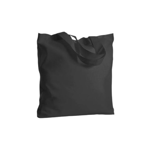 Borsa shopping in 100% cotone organico, manico lungo, rifiniture cucite - Grace