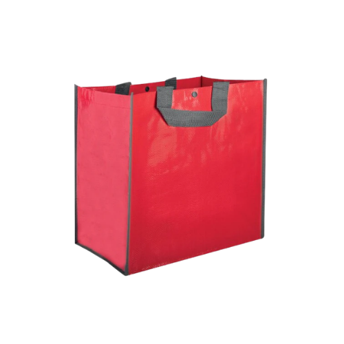 Borsa shopping in polipropilene riciclato, manici corti con soffietto - Ares