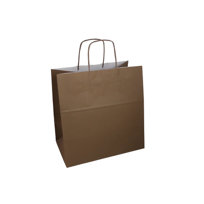 Take Away Color in carta kraft bianco maniglia ritorta