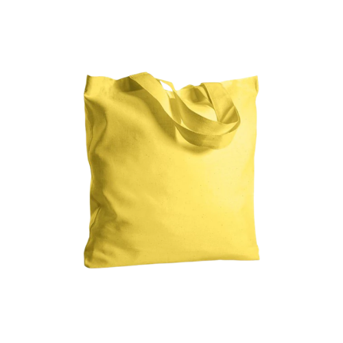 Borsa shopping in 100% cotone organico, manico lungo, rifiniture cucite - Grace