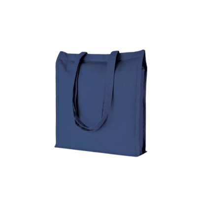 Borsa shopping in cotone con manici lunghi e rifiniture cucite - Menfi (Manca il prezzo)