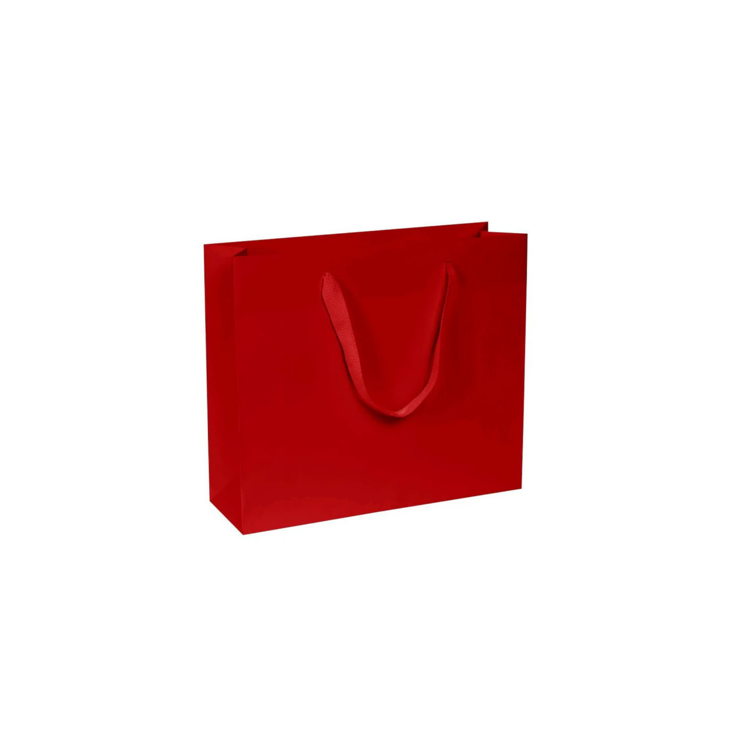 Chic in carta kraft con manico fettuccia e risvolto interno