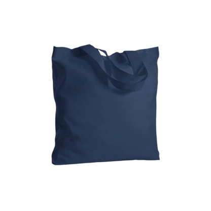 Borsa shopping in 100% cotone organico, manico lungo, rifiniture cucite - Grace