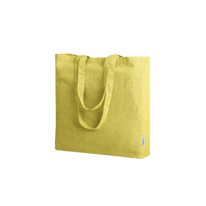 Borsa shopping in cotone riciclato, manico lungo con soffietto - Andy