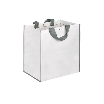 Borsa shopping in polipropilene riciclato, manici corti con soffietto - Ares