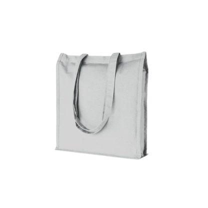 Borsa shopping in cotone con manici lunghi e rifiniture cucite - Menfi (Manca il prezzo)