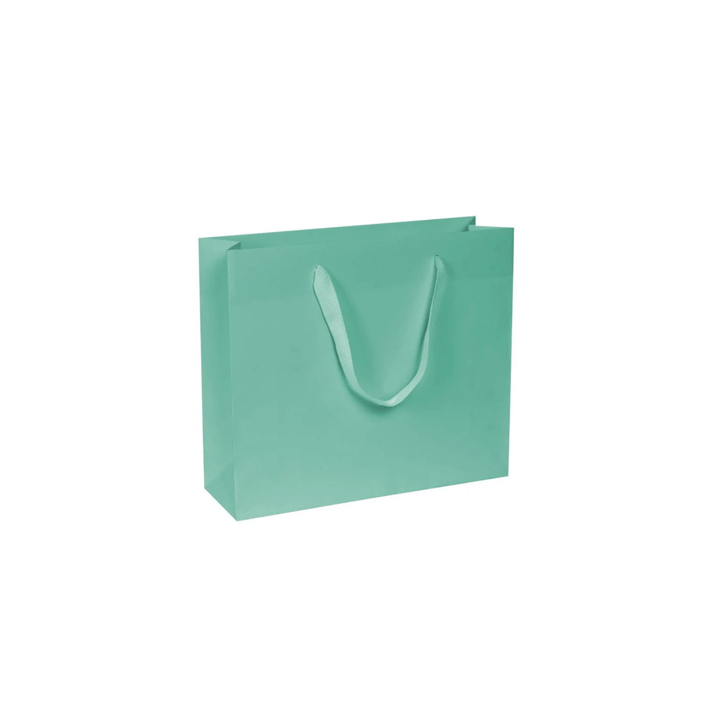 Chic in carta kraft con manico fettuccia e risvolto interno