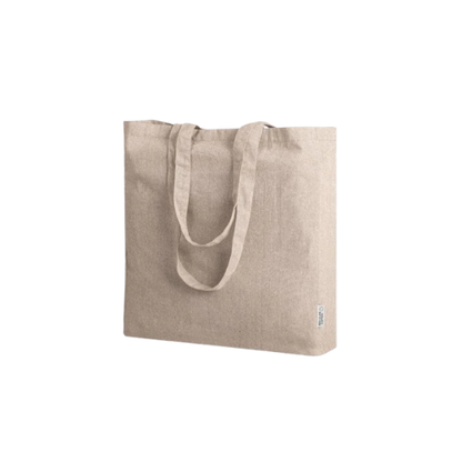 Borsa shopping in cotone riciclato, manico lungo con soffietto - Andy