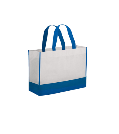 Borsa Shopping in TNT con soffietto, manici corti, rifiniture cucite - Rea
