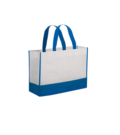 Borsa Shopping in TNT con soffietto, manici corti, rifiniture cucite - Rea