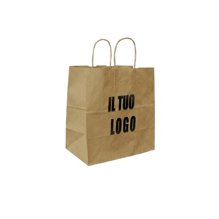 Take Away Collection in carta kraft manico cordino