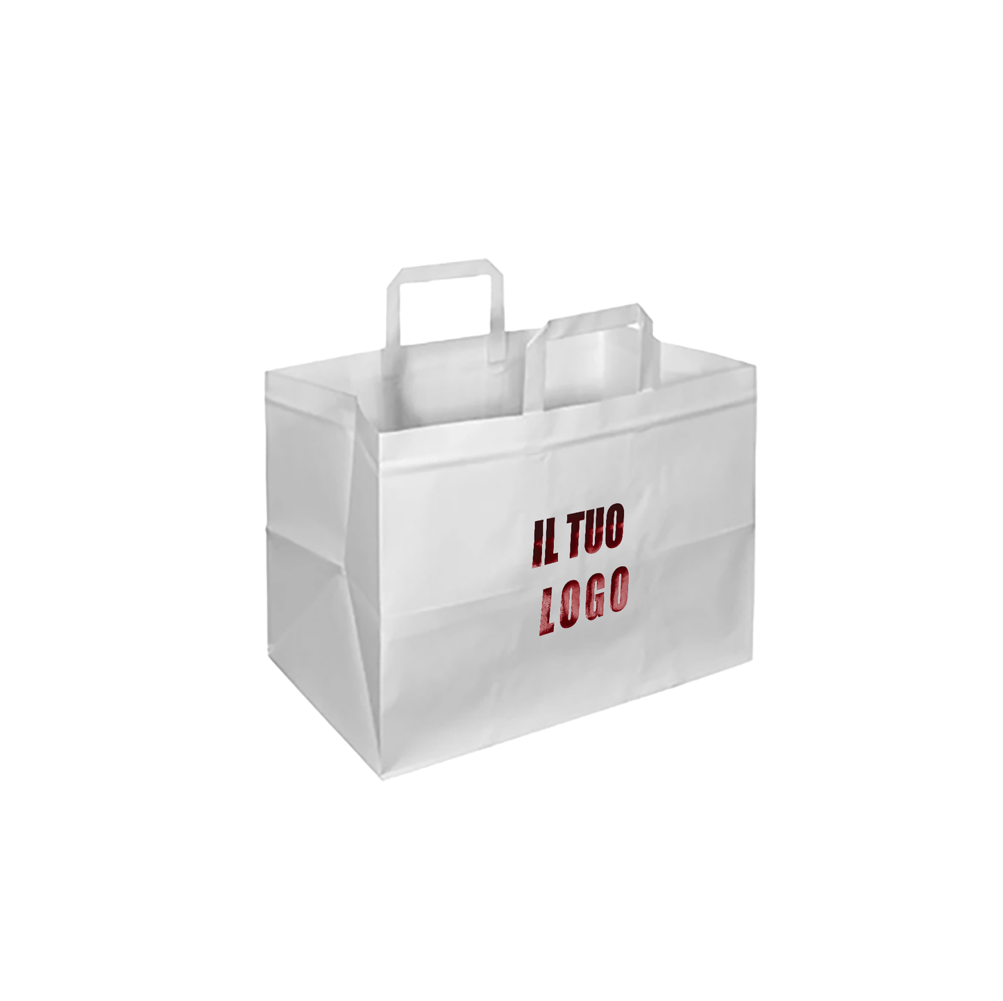 Take Away in carta kraft manico piattina