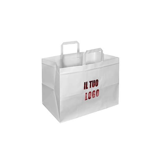 Take Away in carta kraft manico piattina