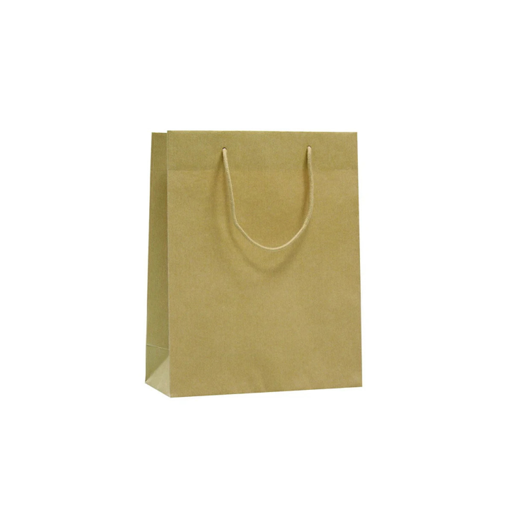 Lux Natural in carta riciclata con manico cordino