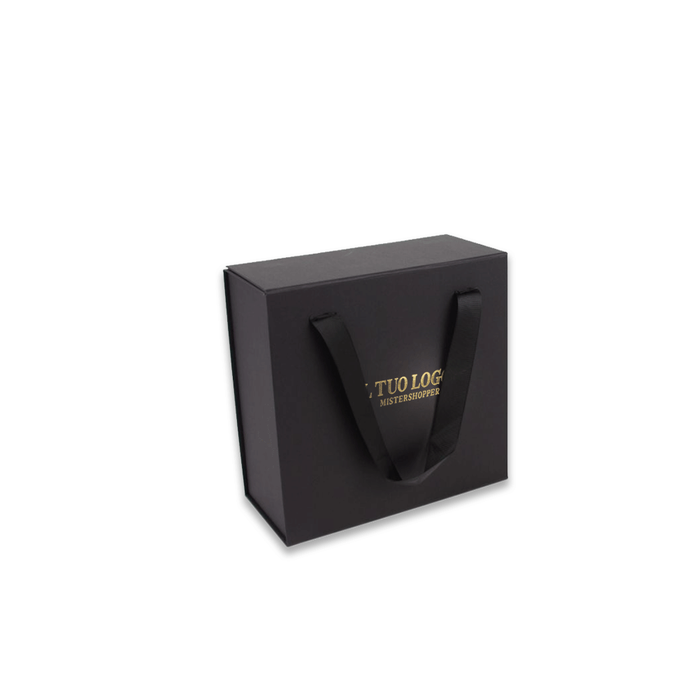 Box con manici in raso F.to 23*11*23 cm