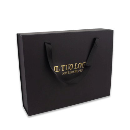 Box con manici in raso F.to 42,5x9,7x33,3 cm