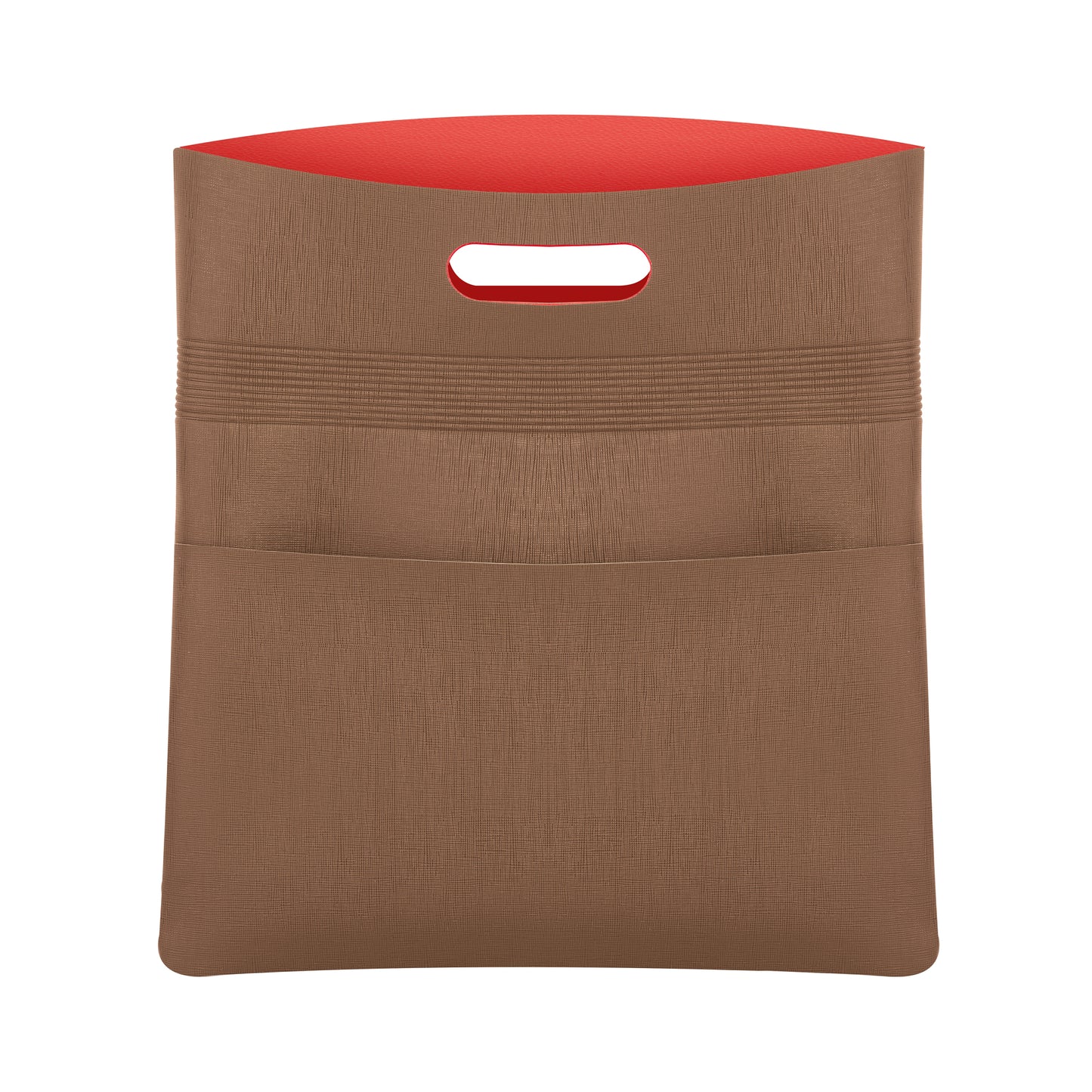 Cartellina portadocumenti realizzata in poliuretano, con manico integrato, 2 tasche interne e 2 tasche esterne