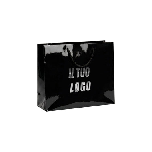 Lux Glossy in carta plastificata lucida con manico in cotone